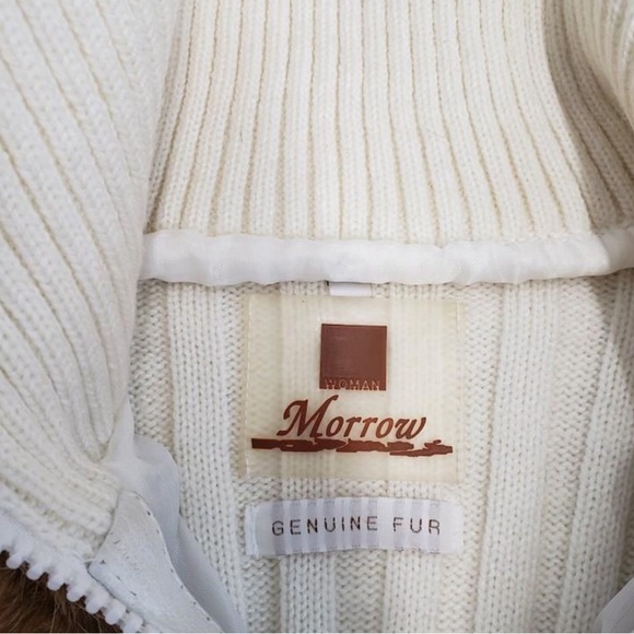 Morrow Knit/Fur Zip Up Sweater Women's Size Large - Picture 4 of 6